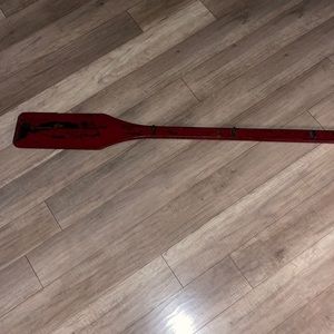 Shabby chic wood wooden decorative red oar wall hanging decor accent piece